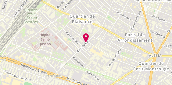 Plan de World Cut, 70 Rue Didot, 75014 Paris
