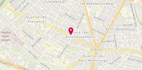 Plan de Partner's, 110 Rue d'Alésia, 75014 Paris