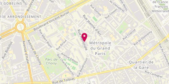 Plan de Miss'Ange, 126 Rue Nationale, 75013 Paris