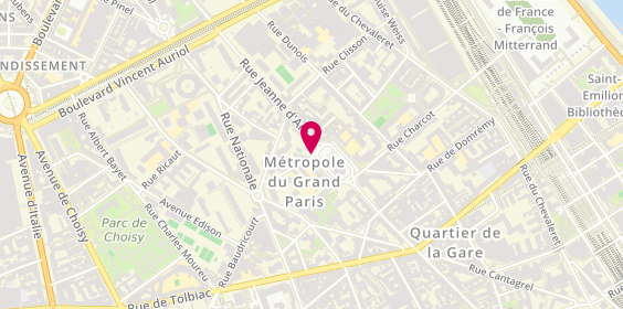 Plan de Cosy'r, 37 place Jeanne d'Arc, 75013 Paris