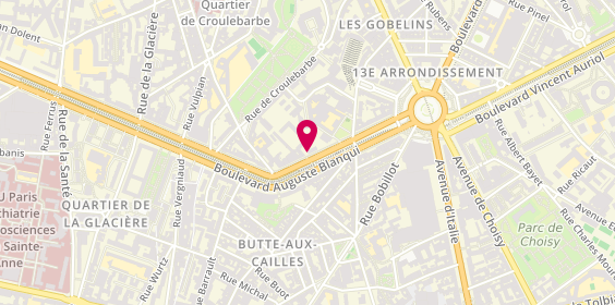 Plan de Perle Coiffure, 40 Boulevard Auguste Blanqui, 75013 Paris