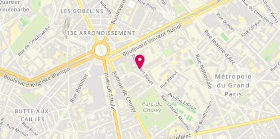 Plan de A Marya, 7 Rue Albert Bayet, 75013 Paris