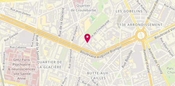 Plan de Alexandre Henry coiffeur Paris 13, 56 Rue Corvisart, 75013 Paris