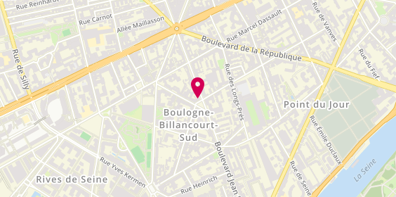 Plan de Barber B.B, 228 Boulevard Jean Jaurès, 92100 Boulogne-Billancourt