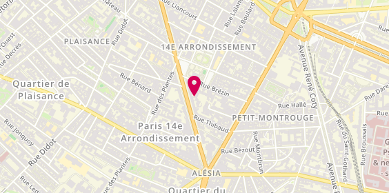 Plan de La Coupe, 179 avenue du Maine, 75014 Paris