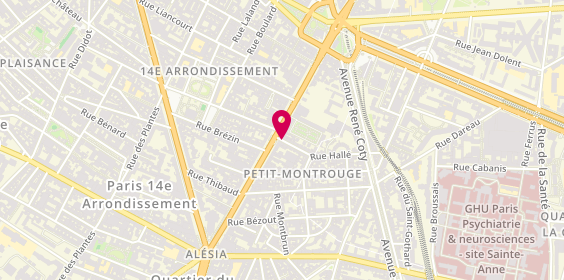 Plan de Jean Servet, 18 Rue Sophie Germain, 75014 Paris