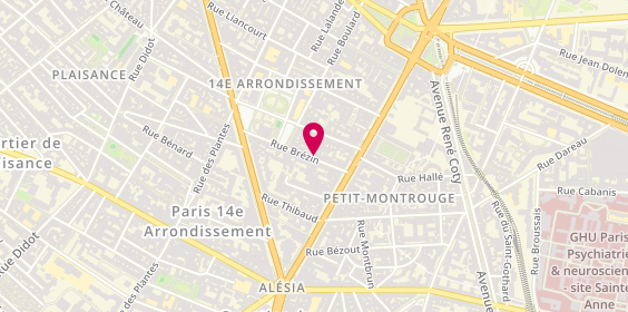 Plan de MARZOUGUI Houssine, 16 Rue Brézin, 75014 Paris