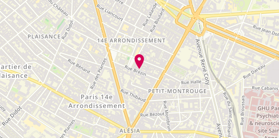 Plan de Biobela, 22 Rue Brézin, 75014 Paris