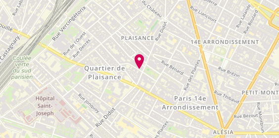 Plan de D. Coiff, 76 Rue du Moulin Vert, 75014 Paris