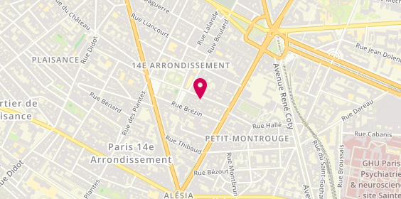 Plan de Emmanuel Fagueret, 17 Rue Mouton-Duvernet, 75014 Paris