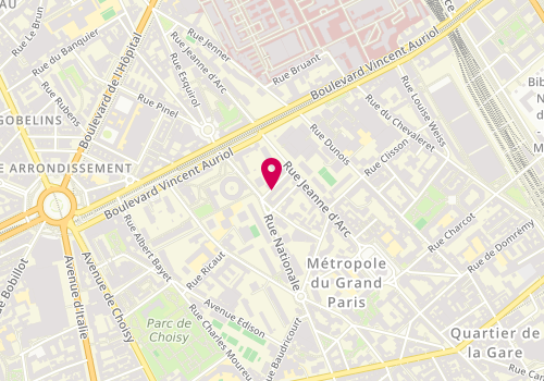 Plan de ID Coiffure, 9 Rue du Dr Charles Richet, 75013 Paris