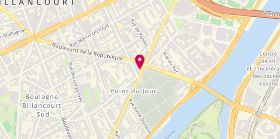 Plan de Regina (l'Oreal) Mizani, 57 Avenue Pierre Grenier, 92100 Boulogne-Billancourt