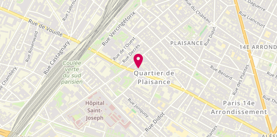 Plan de Atelier Catiz, 164 Rue D&#039;Alesia, 75014 Paris