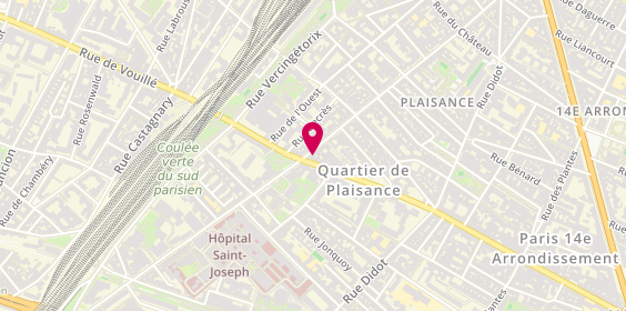 Plan de Coiffure Masculine, 133 Rue Raymond Losserand, 75014 Paris