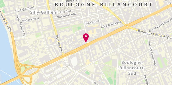 Plan de Constantin Coiffure, 62 avenue du Général Leclerc, 92100 Boulogne-Billancourt