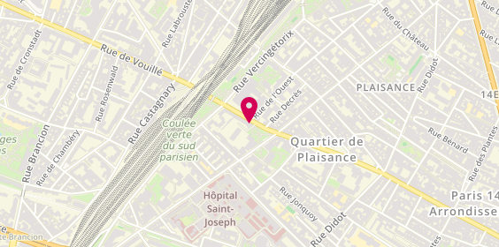 Plan de Coralie B, 223 Rue D&#039;Alesia, 75014 Paris