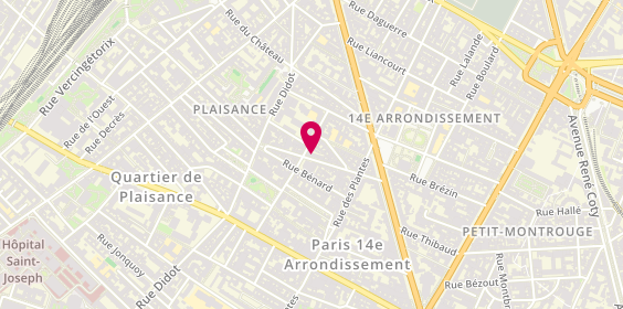 Plan de Aya, 28 Rue Sablière, 75014 Paris
