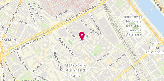 Plan de Chez Aude, 27 Rue Clisson, 75013 Paris