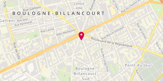 Plan de Jean Louis David, 202 Boulevard Jean Jaurès, 92100 Boulogne-Billancourt