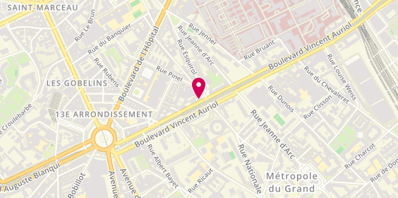 Plan de Star Coiffure, 132 Boulevard Vincent Auriol, 75013 Paris