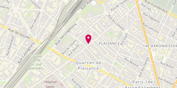 Plan de Initial Coiffure, 88 Rue Raymond Losserand, 75014 Paris