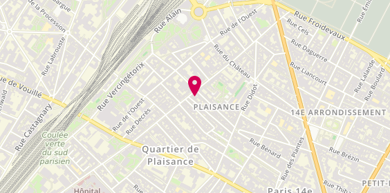 Plan de Arielle Franck, 79 Rue Raymond Losserand, 75014 Paris