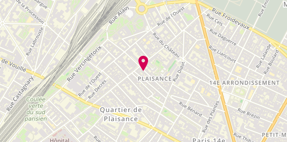 Plan de Luc Coiffure, 49 Rue Pernety, 75014 Paris