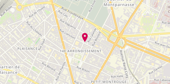Plan de Ioka Coiffure, 14 Rue Liancourt, 75014 Paris