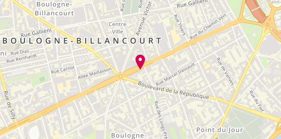 Plan de Gérard Valentino, 93 Avenue Edouard Vaillant, 92100 Boulogne-Billancourt
