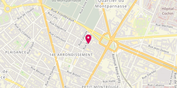 Plan de DJEBAR Laurent, 21 Rue Daguerre, 75014 Paris