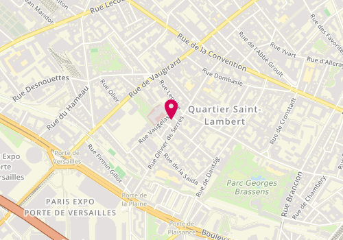 Plan de Personnalise et Coiffe, 62 Rue Olivier de Serres, 75015 Paris