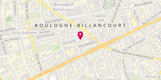 Plan de Mathis Ka Coiffure, 33 Rue Carnot, 92100 Boulogne-Billancourt