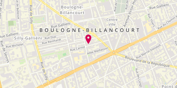 Plan de Christine K, 36 Rue Carnot, 92100 Boulogne-Billancourt