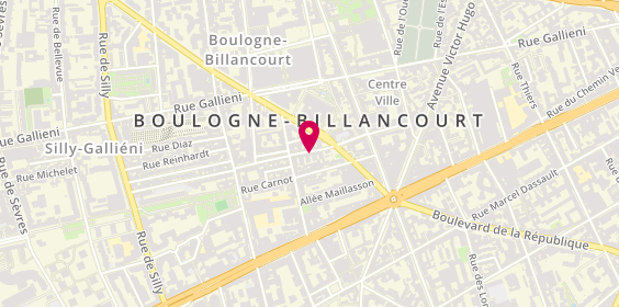 Plan de Coiffeur Visagiste, 51 Rue Georges Sorel, 92100 Boulogne-Billancourt