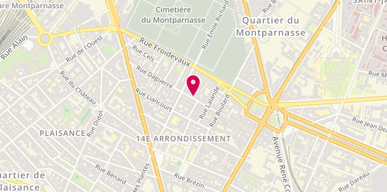 Plan de Salon Paul Adonis, 52 Rue Daguerre, 75014 Paris