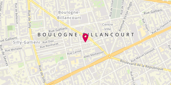 Plan de Barber Hair, 52 Rue Georges Sorel, 92100 Boulogne-Billancourt