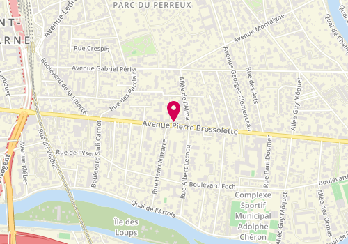 Plan de Jean Louis David - Coiffeur le Perreux sur Marne, 95 avenue Pierre Brossolette, 94170 Le Perreux-sur-Marne