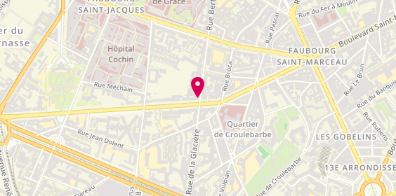 Plan de Brasil Coiffure (ouvert dés 08 2014, 28 Rue de la Glacière, 75013 Paris