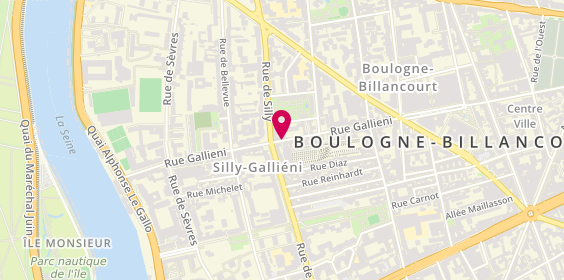 Plan de BELHAJ Mohamed, 170 Rue Galliéni, 92100 Boulogne-Billancourt