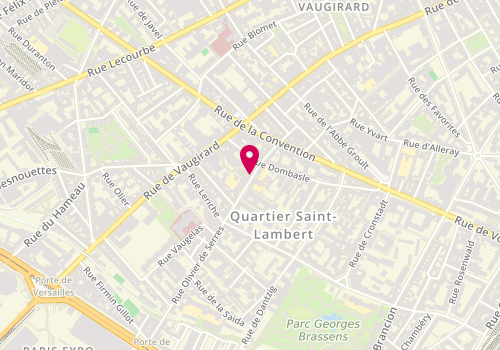 Plan de Yantz Coiffure, 30 Rue Olivier de Serres, 75015 Paris