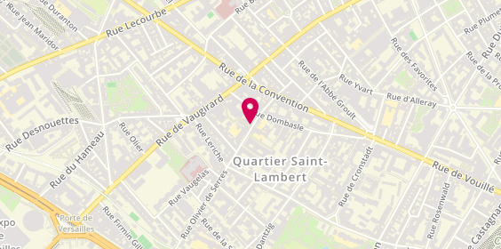 Plan de Yantz Coiffure, 30 Rue Olivier de Serres, 75015 Paris
