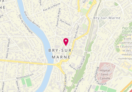 Plan de Salon Y Coiffure Bry sur Marne, 3 grande Rue Charles de Gaulle, 94360 Bry-sur-Marne
