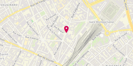 Plan de Aspara, 125 Rue Falguière, 75015 Paris