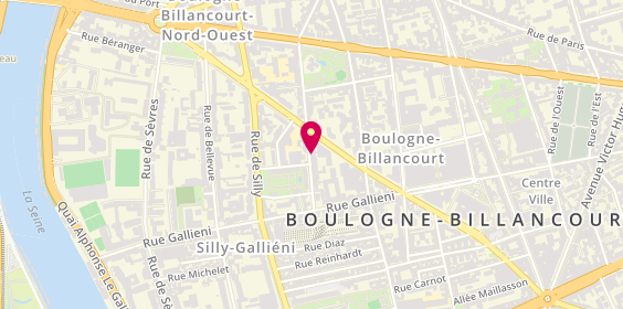 Plan de Régina, Bât 1 43 Rue Ancienne Mairie, 92100 Boulogne-Billancourt