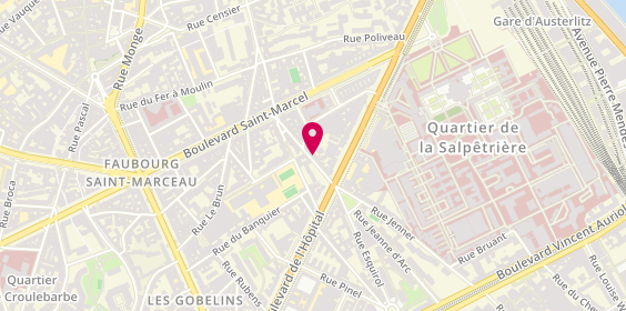 Plan de Shayona Beauté 13, 164 Rue Jeanne d'Arc, 75013 Paris