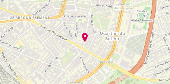 Plan de Jean-Marie Brieuc, 88 avenue du Général Michel Bizot, 75012 Paris