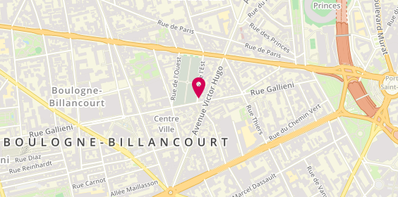 Plan de Bros.Barber - Barber Shop à Boulogne Billancourt, 68 Rue Gallieni, 92100 Boulogne-Billancourt