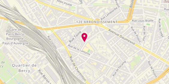 Plan de Coeurly Care, Salon de coiffure et institut de soin, 25 Rue de la Brèche Aux Loups, 75012 Paris