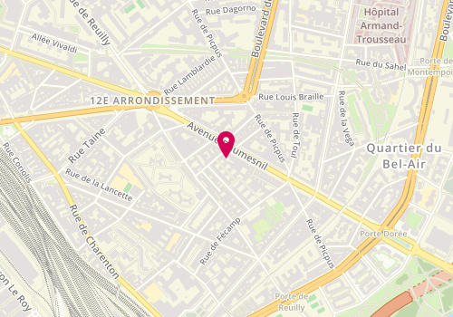 Plan de Jean-Louis David, 208 Avenue Daumesnil, 75012 Paris