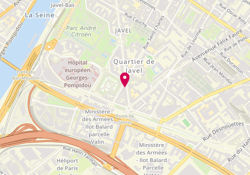 Plan de Coiffeur barbier balard, 90 Rue Balard, 75015 Paris